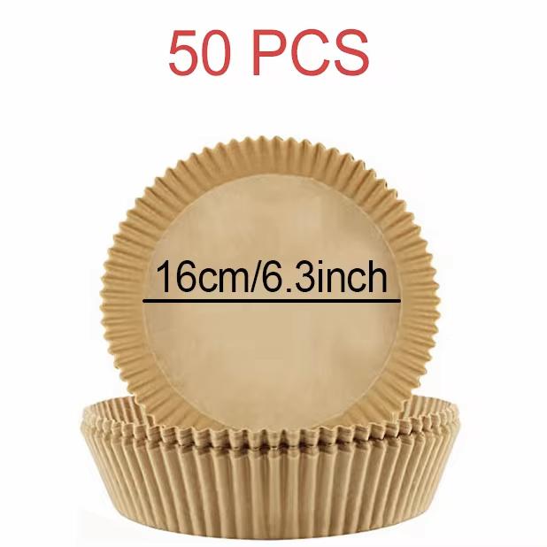 50-300Pcs Air Fryer Baking Paper For Square Oven Pan 16/20/22/23/24cm XXL AirFryer Oil-Proof Disposable Paper Liner
