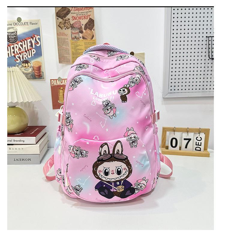 

School bag new backpack large capacity leisure trend nylon cloth college students junior high school backpack