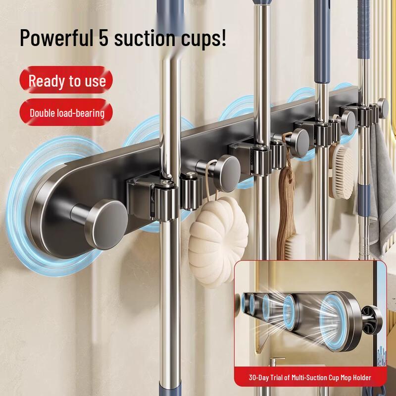 

ZNMW Настенный держатель для швабры и метлы с крючками