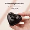 Purple Sandalwood Gua Sha Massage Comb for Scalp Therapy and Hair Care