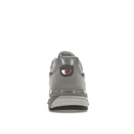 New Balance 990v4 Made In USA Grey Silver Unisex Sneakers U990GR4