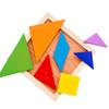Wooden Tangram Puzzles For Kids With 7 Colored Pieces,Educational Brain Teaser Learning Toy For Boys And Girls Fun Party Favor
