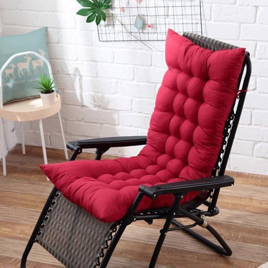 Recliner Chair Cushion with Ties Thick PP Cotton Chairs Pad for Garden Office Washable