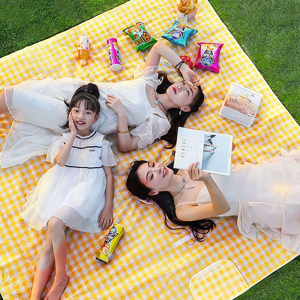 Моющийся коврик для кемпинга, утолщенное одеяло для пикника, удобный коврик для лужайки, весенняя вылазка Leaf-A