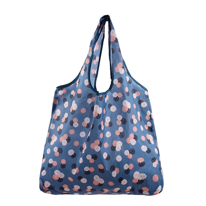 Reusable Shopping Bags Women Foldable Tote Bag Portable Cloth Eco Grocery Bag Folding Large Capacity Fruit Vegetable Handbags