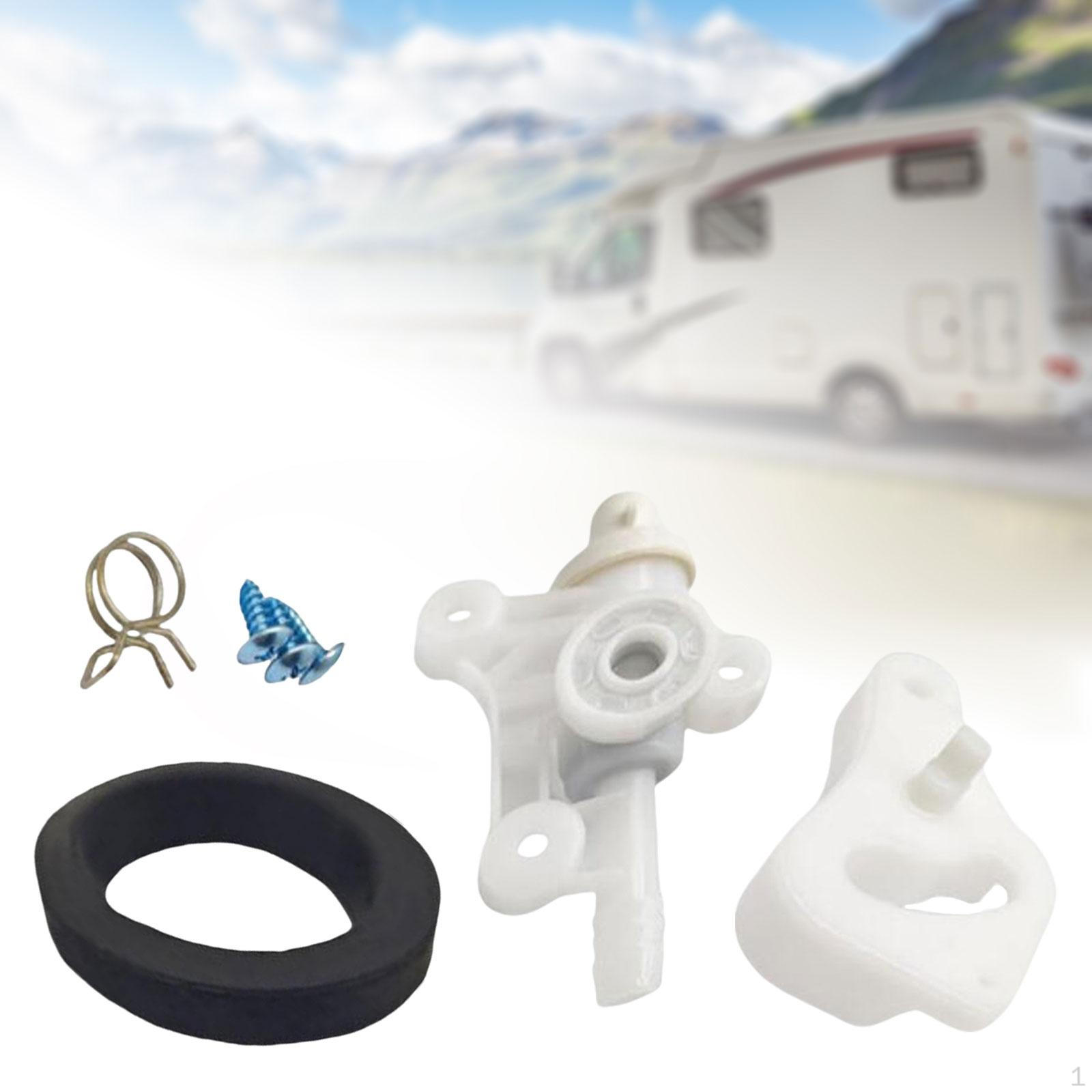 

RV Toilet Water Valves Set Accessory Durable Replace Parts Practical Easy to Install Pp