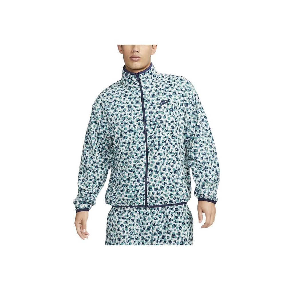 Nike Color Block Polka Dot Pattern Logo Print Jacket Men Jacket Dark-Navy DX0532-379