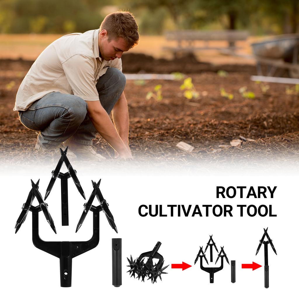 Cultivator Tool, Portable Manual Garden Soil Dump for Lawn Reseeding Soil Planting ing