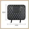 PU Leather Car Anti-Kick Mats Auto Seat Back Protector Cover Half-Size Black Car Back Seat Organizer Interior Accessories