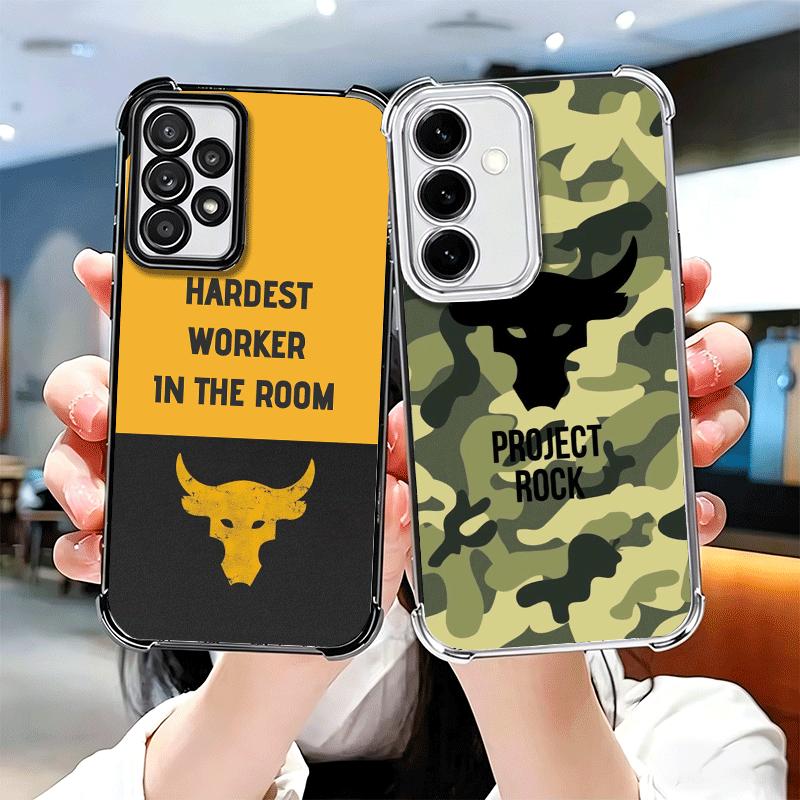 The Rock Dwayne Johnson Plating Phone Case For Samsung A17 A07 A37 A57 A16 A56 A15 A55 A14 A54 A13 A53 A26 A36 A25 A35 A24 A34 A