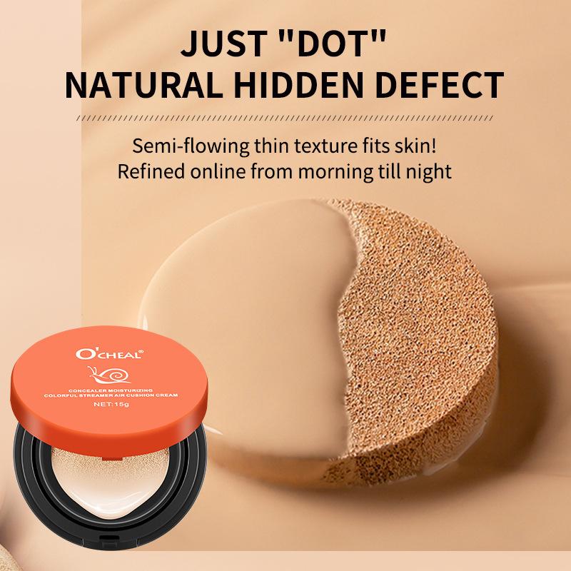 Snail Air Cushion CC Cream Concealer Moisturizing Lasting No Makeup Liquid Foundation BB Cream