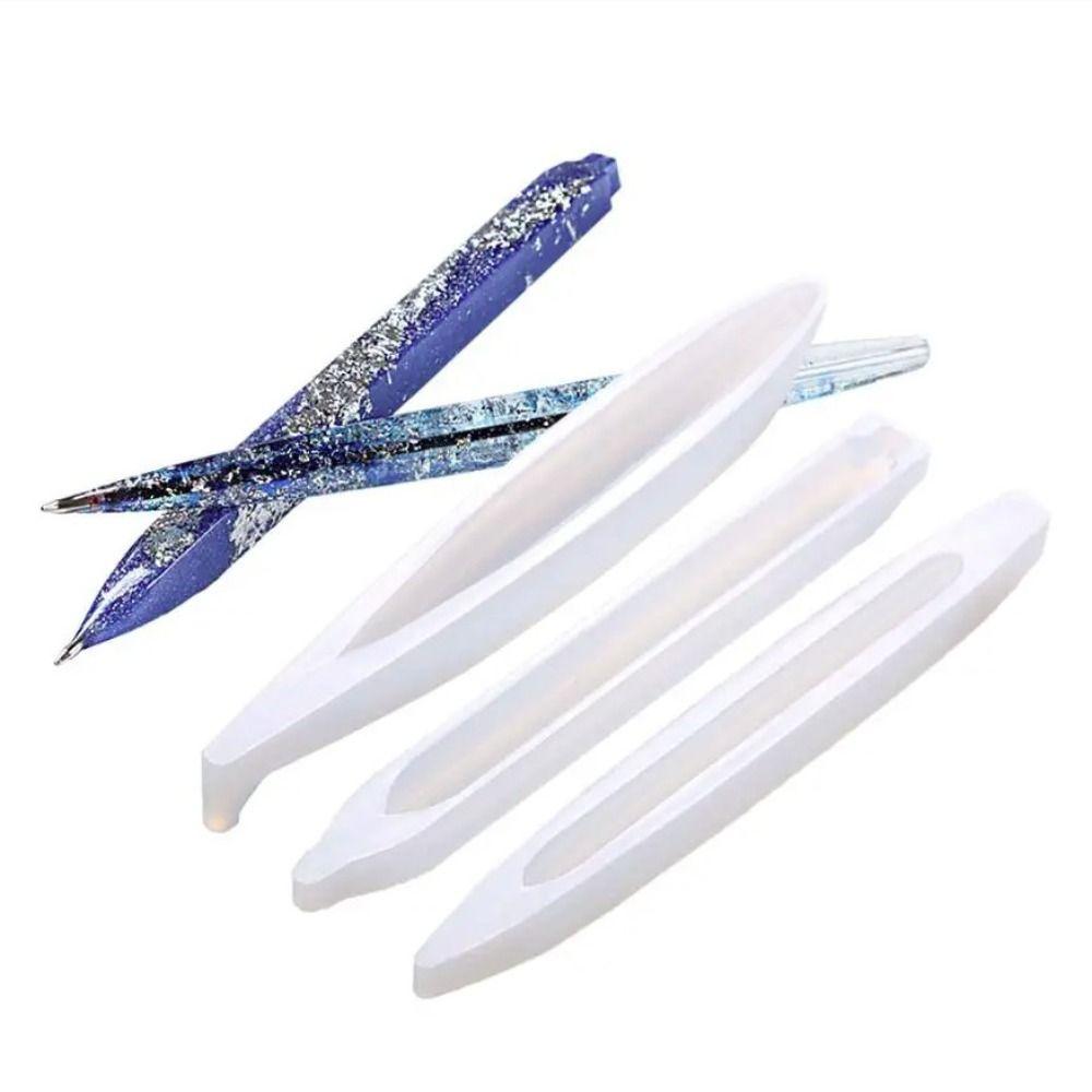 Transparent Pen Silicone Mould INS Style DIY Craft Gifts DIY Ballpoint Pen Mold  Jewelry Casting