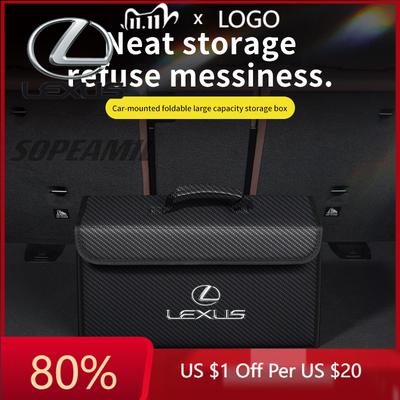 2026 Hot Interior Stickers Car Trunk Storage Box Large Capacity Felt Tools Bag ES200 ES260 ES300h GS300 CT200h IS250 IS300