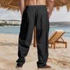 Spring and Autumn Thin Men's Casual Pants Striped Zipper Straight Versatile Simple Suit Pants