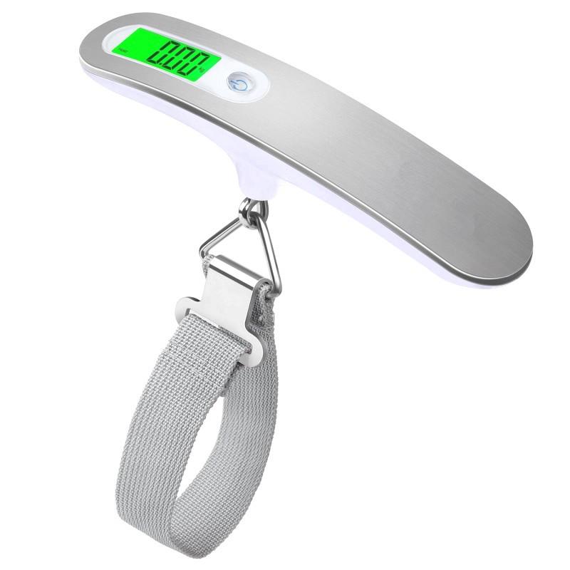 Stainless Steel Portable Handheld Electronic Scale 50kg for Luggage, Fishing, and Groceries