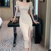 Black V-Neck Spaghetti Strap Summer Dress: Slimming, Sexy Slit Long Skirt for Women