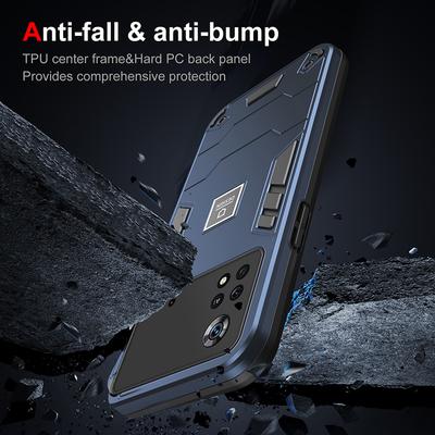 Nárazuvzdorný magnetický kryt na telefon Armor pro Xiaomi POCO X4 Pro X5 X6 Pro Poco M4 Pro M5S F5 C55 C61 Jednobarevný tvrdý PC zadní kryt