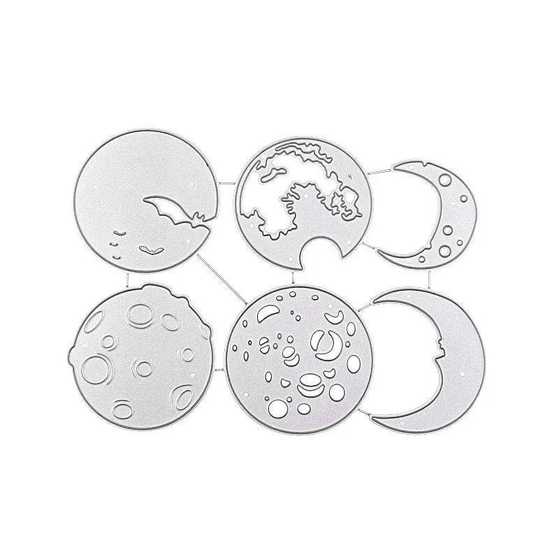 DIY Knife Mold Halloween Moon 6 Knife Mold Cutting Carbon Steel Embossing Cutting Knife Mold