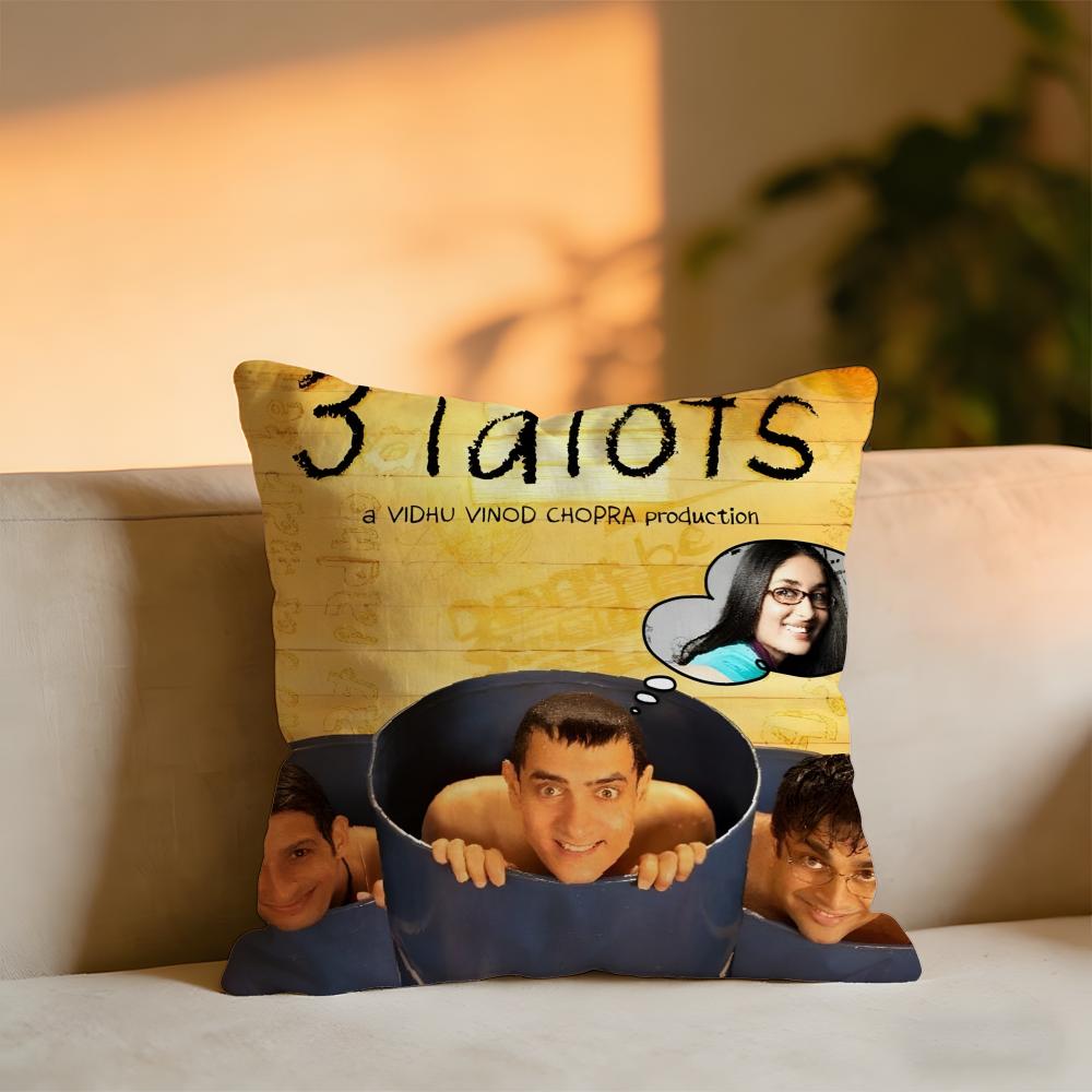 

IDIOTS Movie Sticky Cushion Cover Cozy Velvet Throw PillowSoft Warm Cushion For Sofa Bed 30X30cm
