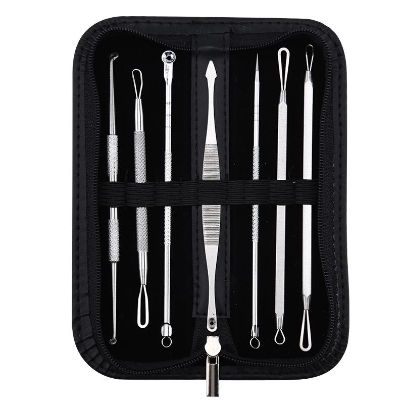 7-Piece Stainless Steel Acne and Blackhead Extractor Set