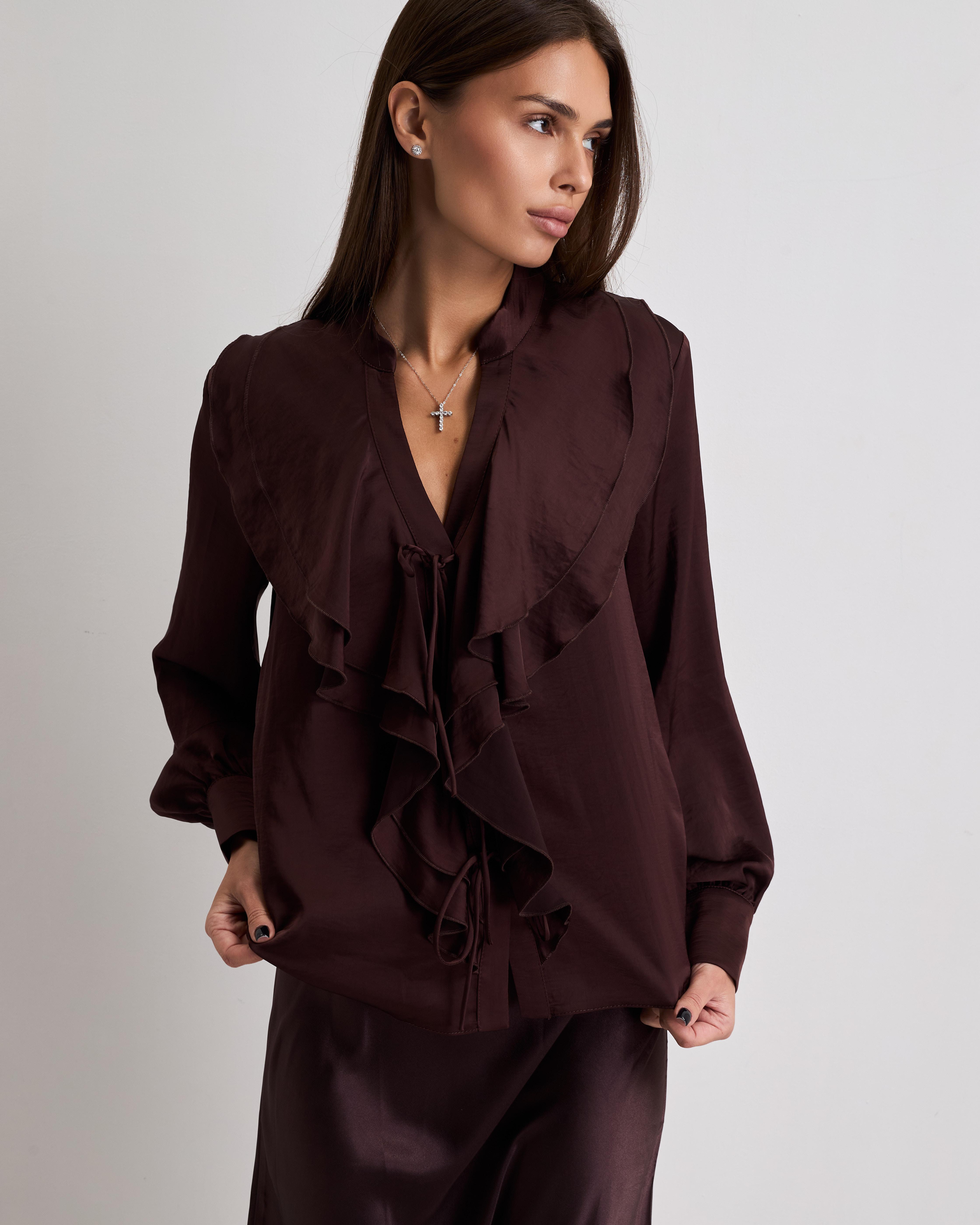 

Блуза жіноча Espiga 521043 36 коричнева 42 коричневий