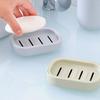 Soap Dish with Drainage Layer Shampoo Bar Holder with Lid Soap Tray Keeps Soap Dry And Clean for Bathroom Shower Bathtub Kitchen