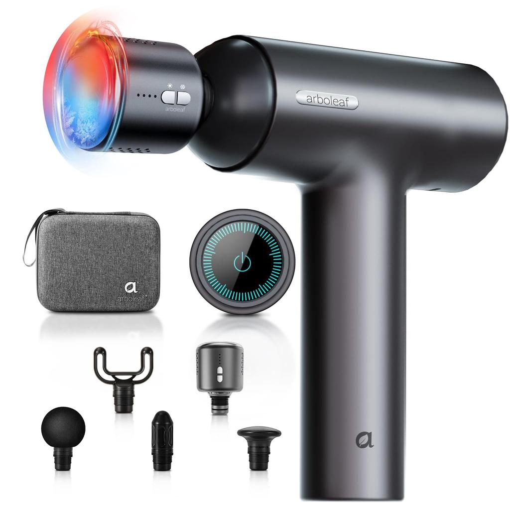 Arboleaf Myofascial Release Gun Handy Gun with Hot and Cold 10mm Up To 3200 Times Per 6 5 Full Body Large Quiet Portable Perfect Gift for the New