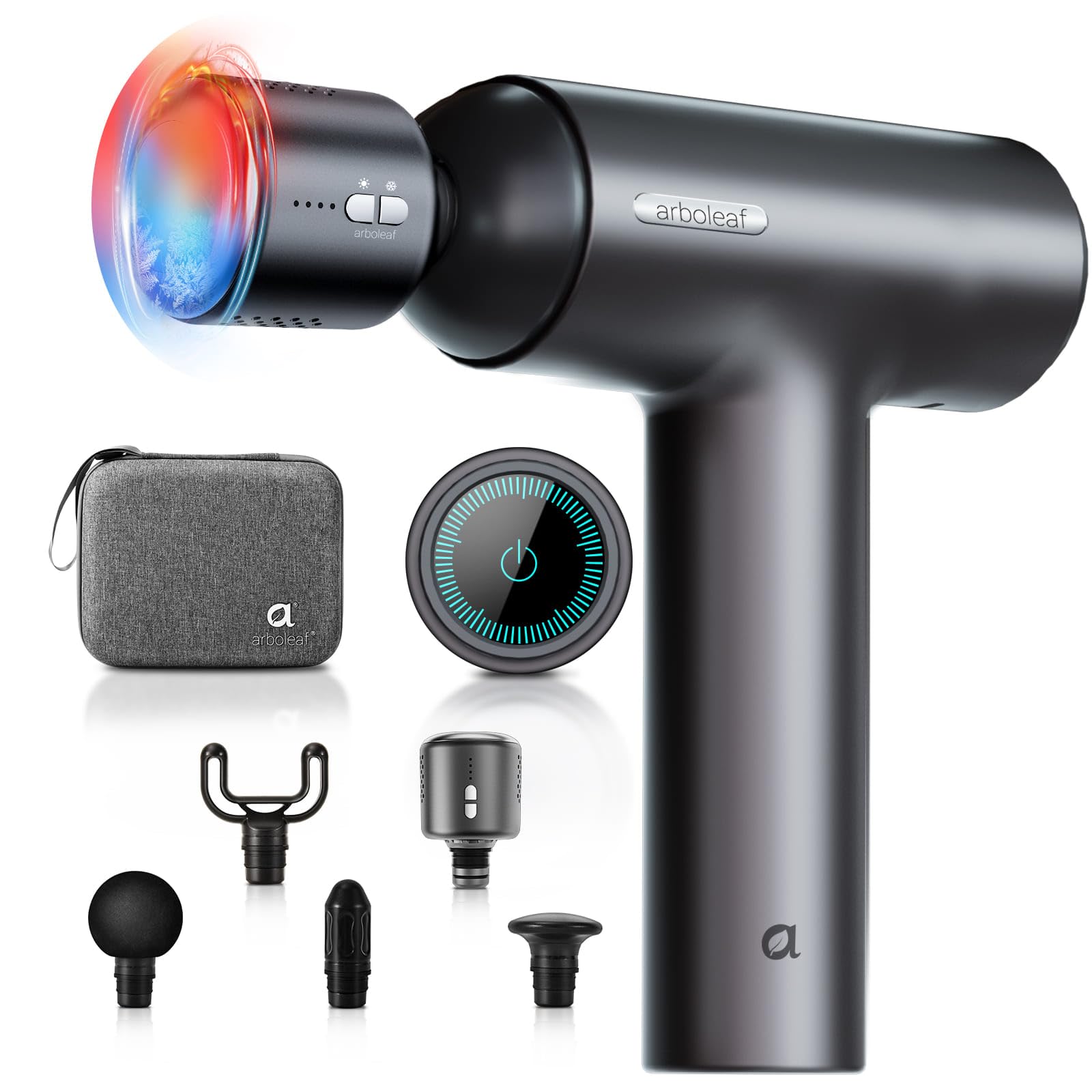 

arboleaf Myofascial Release Gun Handy Gun with Hot and Cold 10mm Up to 3200 Times per 6 5 Full Body Large Quiet Portable Perfect Gift for the New