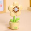 Mini USB Rechargeable Flower Fan - Children's Gift, Strong Wind, Handheld/Deskop Use