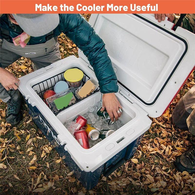 A20F-52 Qt Cooler Basket For RTIC 52/72QT Cooler, Cooler Basket Tray Insert For Organization Accessory