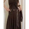 Bohemian Vintage Taillengürtel mit Muschelperlen-Weberei für Sommerkleid-Accessoires