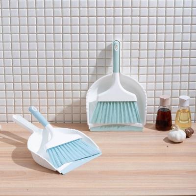 Handheld Mini Dustpan and Brush Set Compact Flexible Handheld Sweeping Brush Space-Saving Ergonomic Cleaning Brush Set