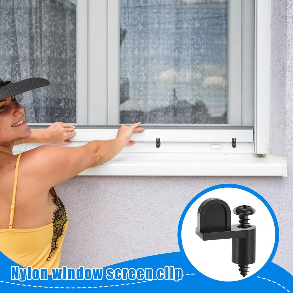 Window Screen Clip 24 Pieces Window Screen Retainer Clips Hardware Tight Fit Storm Panels Offset Fasteners Replacement Parts For