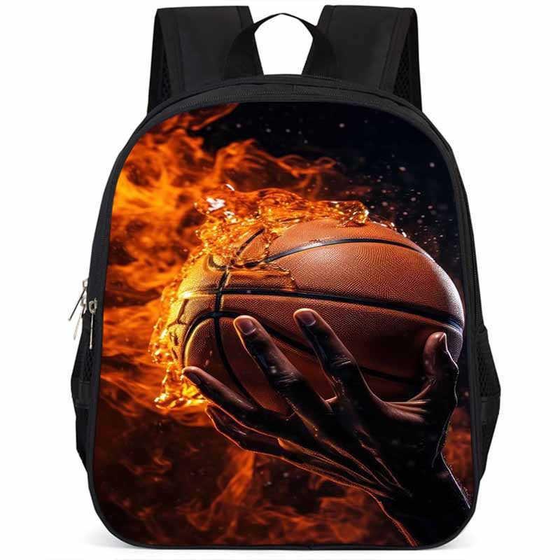 Sac à dos scolaire élégant Basketball 15 pouces Grande capacité Léger Pour Garçons et Filles