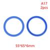 2Pcs PU Hydraulic Oil Seals with Single Lip Radial Shaft for Equipment Repair