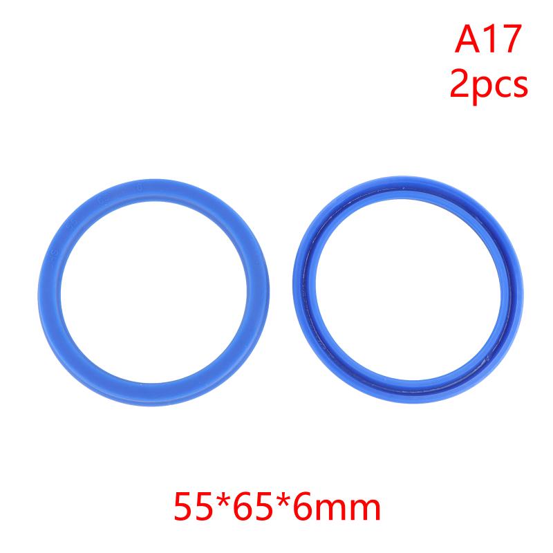 2Pcs PU Hydraulic Oil Seals with Single Lip Radial Shaft for Equipment Repair
