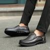 Herren Lederschuhe Neue handgefertigte Freizeitschuhe mit weichen Sohlen Bequeme atmungsaktive Herren-Turnschuhe Trend Faule Wilde flache Schuhe