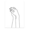 Schwarz Weiß Paar Linie Wand Kunst Leinwand Malerei Linie Zeichnung Hand Liebe Kuss Poster und Drucke Nordic Bild Wohnzimmer decor