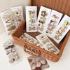 5pcs Sweet Kids Hair Clip Beige Coffee Color Plush Hairpin for BabyToddler Autumn Winter Kawaii Bowknot Headwear for Girls