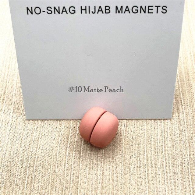 Matte Metall Hijab Schal Magnet Kein Haken Muslimische Frauen Magnetische Hijab Pins Islamische Pinless Sicherheit Kopftuch Broschen Zubehör