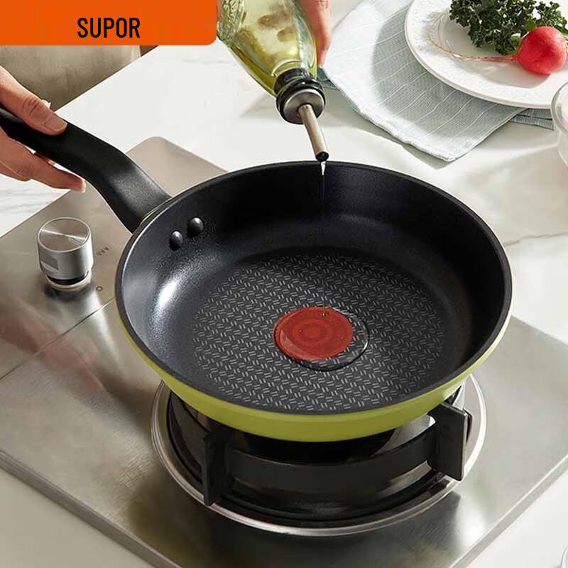 SUPOR Non-Stick Frying Pan with Red Dot Temperature Indicator