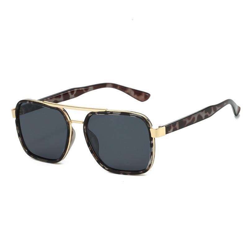 Nicht polarisierte Europa und Amerika Mode Sonnenschutz Lichtblockierende Sonnenbrille Herren Damen Quadratische Bequeme Brille