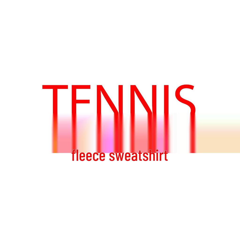 Tennis Print Warm Terry Cloth Loose Round Neck Hoodie for Autumn/Winter