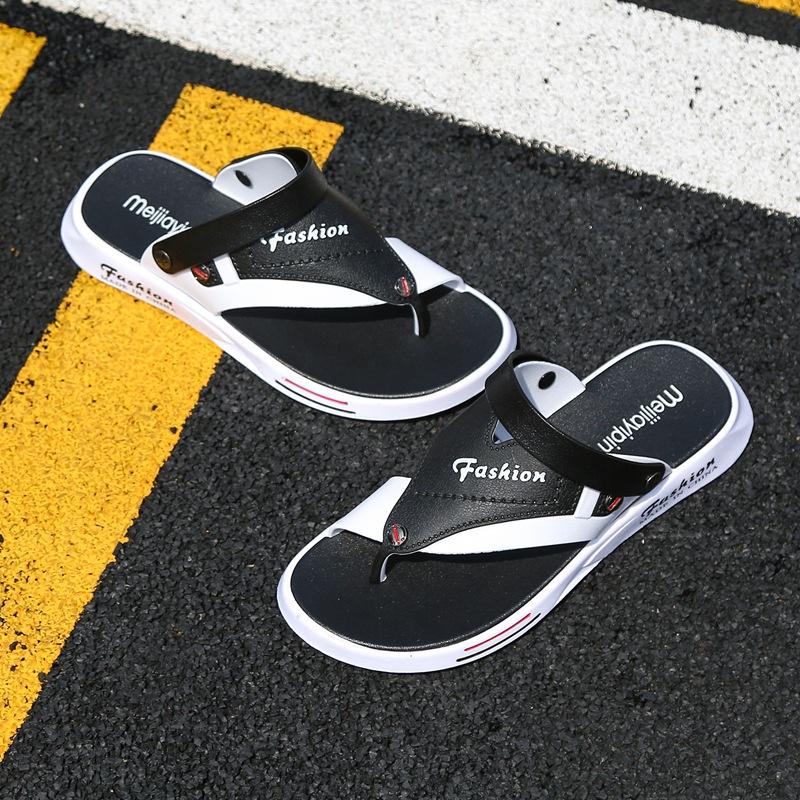 

Летние мужские сандалии, новая уличная одежда, повседневная пляжная обувь, нескользящие тапочки для вождения, уличные тапочки двойного назначения, классные тапочки для студентов 40