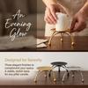 Minimalist Holder Gold Black Stable Tripod Pillar Candle Stand for Heat-Resistant Home & Wedding Tabletop Decor