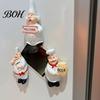 Resin Fridge Magnet Cartoon Fat Chef Magnet, Hand-painted 3D Refrigerator Picture Photo Holder for Home Office Kitchen Decoration Accessory