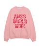 AMES-WORLDWIDE Big Typo Sweatshirt Pink