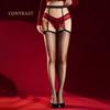 Women'S Stockings Hollow Garter Belt Sheer 640-Pin Ultra-Thin Oil Shiny Glossy Pantyhose Sexy Silky Transparent Sockings