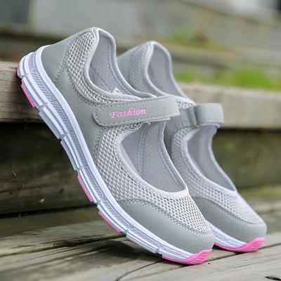 Baskets respirantes pour femmes, chaussures d'été en maille pour femmes, chaussures de marche vulcanisées pour dames