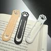 DYS Cat Paw Bookmark, 3D Printed One-Piece Mold, Elastic Stable Hold Hollow Book Clip for Reading Accessory